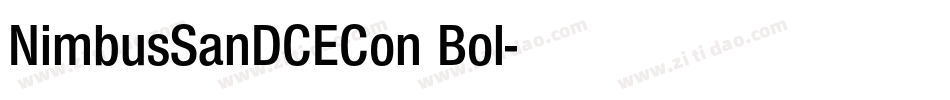 NimbusSanDCECon Bol字体转换
